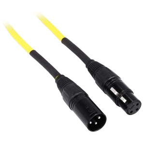 4 Rockville RCXFM50P-Y Yellow 50' Female to Male REAN XLR Mic Cable 100% Copper