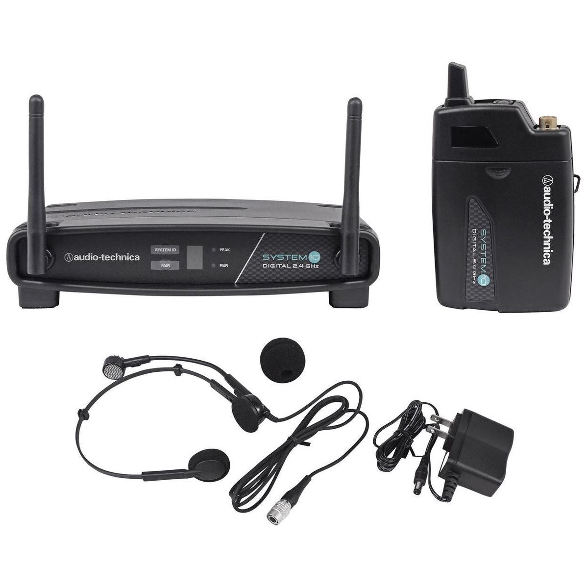Audio Technica ATW-1101/H System 10 Digital Wireless Headset Microphone System
