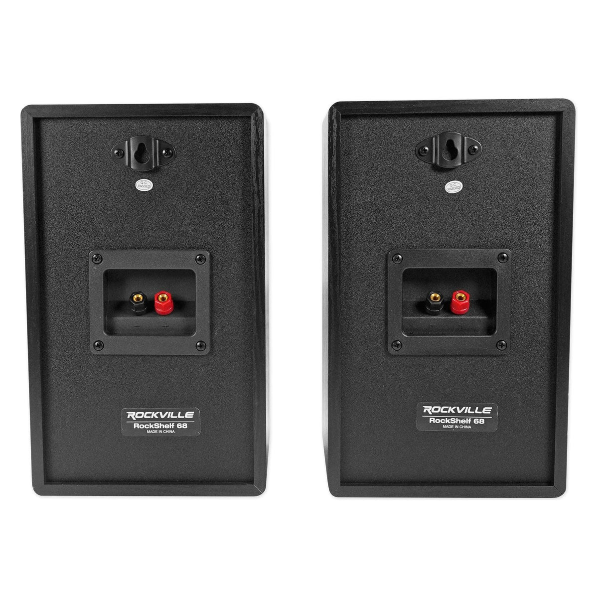 Rockville SINGMIX 5 Bluetooth Home Receiver Amp+(4) 6.5" Bookshelf Speakers