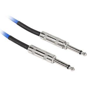 4 Rockville 6'  1/4" TS to 1/4'' TS Guitar/Instrument Cable (2 Red and 2 Blue)