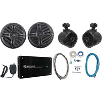 2) RMSTS65B 6.5" 800w Marine Boat Speakers+2) Wakeboards+Amp+Wire Kit