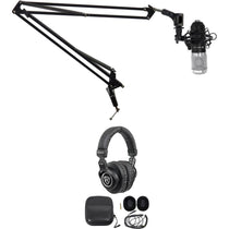 PC Gaming Streaming Twitch Bundle RCM01 Microphone+Headphones+Boom Arm