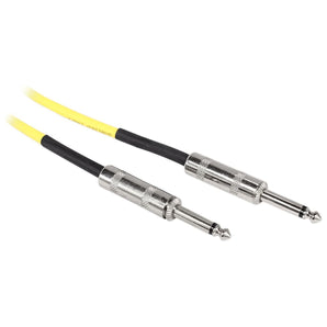 12 Rockville RCGT1.5Y 1.5'  1/4" TS to 1/4'' TS Guitar/Instrument Cable