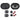 Pair Rockville RV68.2C 6x8 / 5x7" Component Speakers+6x8" Coaxial 3-Way Speakers