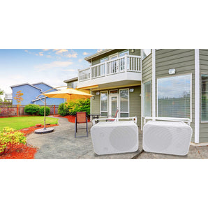 2) Rockville HP65S 6.5" 500w Outdoor Patio Backyard Speakers w/Waterproof Covers
