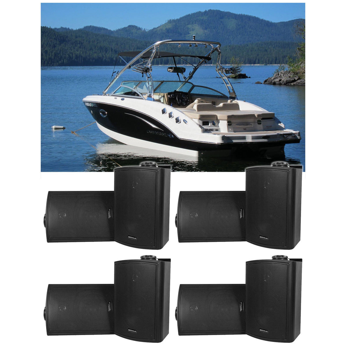 HP5S BK Boat 4-Pair