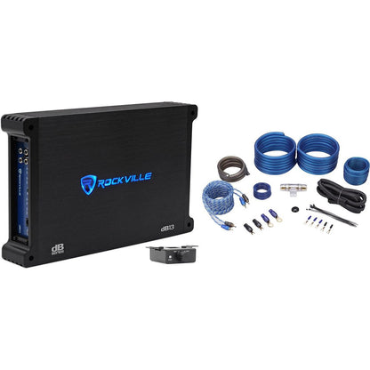 dB13 Mono Amplifier + 4 AWG Amp Wiring Kit Bundle