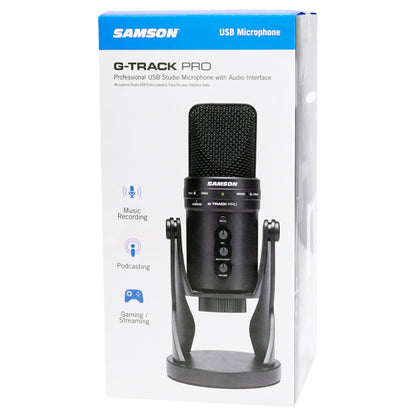G-Track Pro Studio USB Condenser Microphone with Interface and Vocal Isolation Shield
