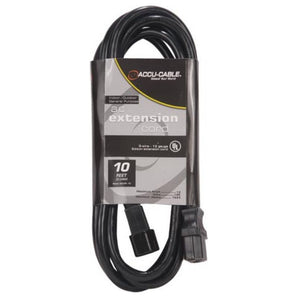 American DJ ECCOM-10 Foot IEC Male to Female Power Link Cable For Light Fixtures