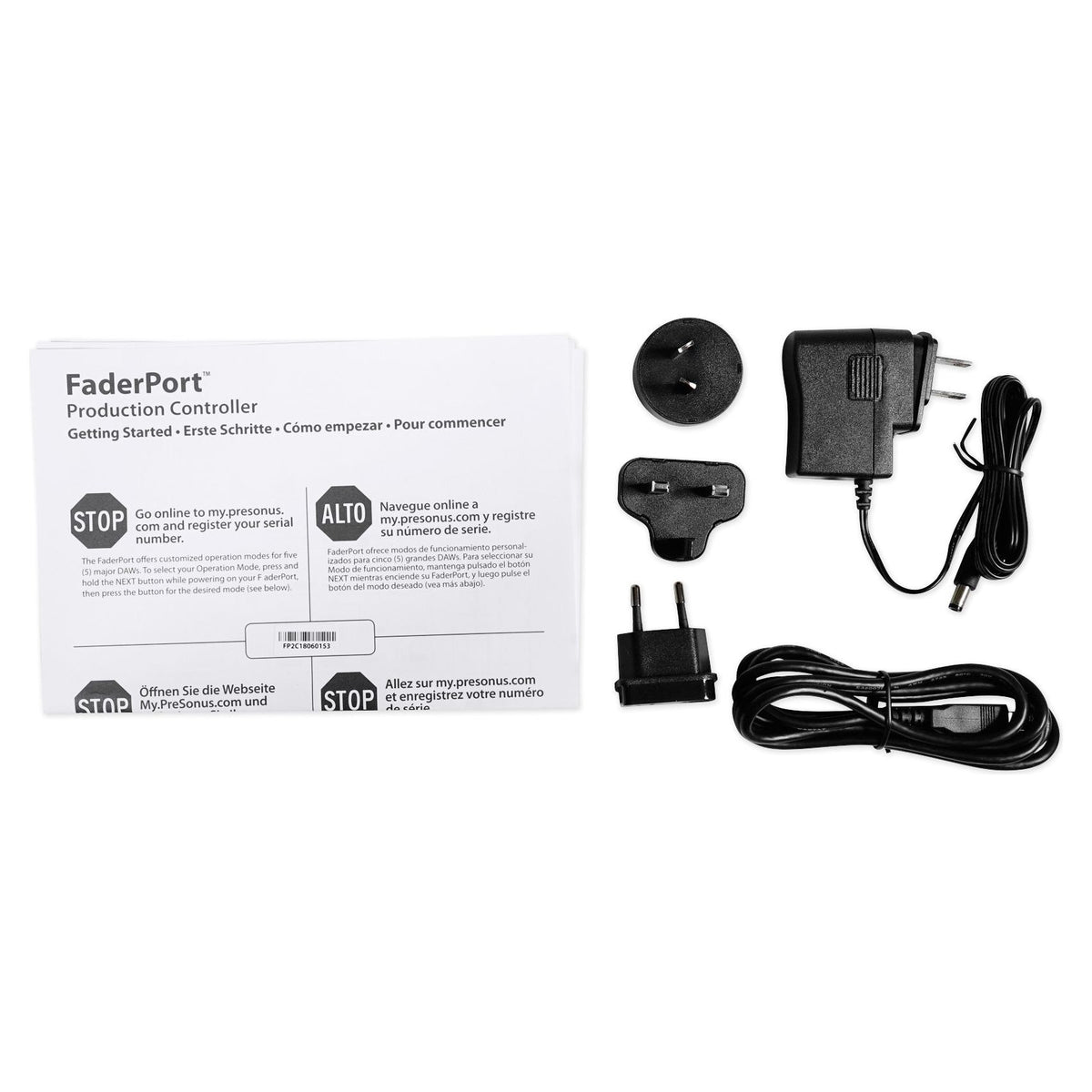 FaderPort V2 DAW Controller with Studio Headphones & Microphones