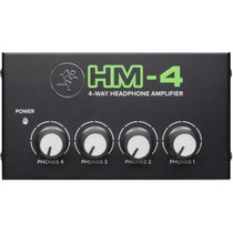 Mackie HM-4 4-Way Distribution Headphone Amplifier Amp w/4 Headphone Outputs