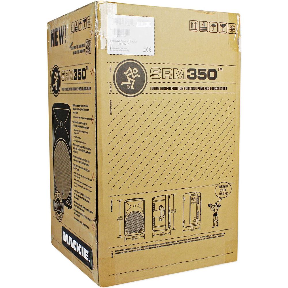 SRM350V3 1000W 10" Powered PA Speaker With DSP, Headphones & Stand