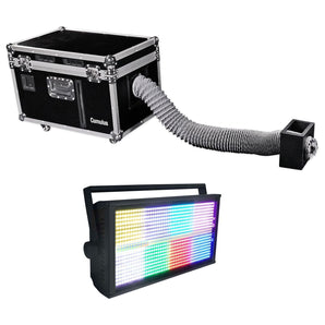 Chauvet DJ CUMULUS Fog Machine Pro DMX Fogger w/ Road Case+STAGE PANEL RGB Light