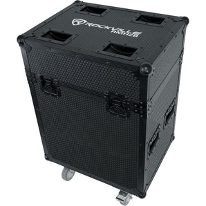 Rockville Black Case Fits 2) Chauvet Intimidator Beam LED 350 Moving Head Lights