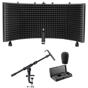 Audio Technica AT4051B Condenser Recording Microphone+Mic Stand+Isolation Shield