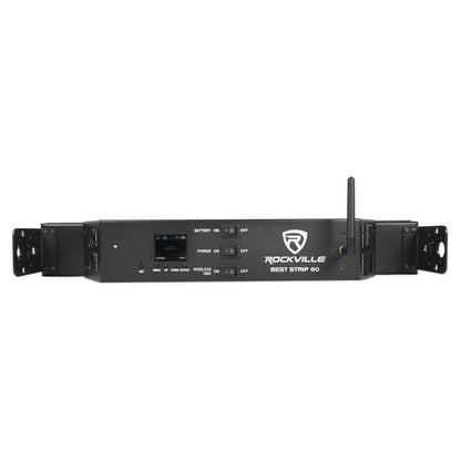 Best Strip 60 Black 6-Pack + ROCKFORCE W2 DMX Controller Bundle