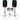 (2) Rockville SPG84 8" Passive 400w DJ PA Speakers+Stands w/LED's+Remote+Cables