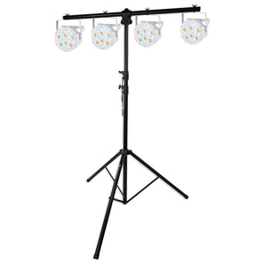 Rockville RVLS1 Tripod Lighting Tree Stand w/Side Bars+(4) Par Can Wash Lights