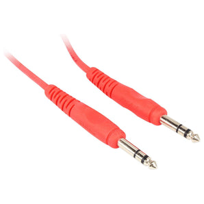 8 Rockville RCTR103R Red 3' 1/4'' TRS to 1/4'' TRS Cable 100% Copper