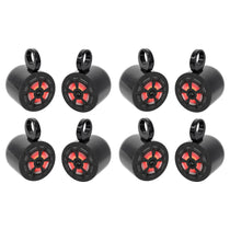 (8) RKL65MBW 6.5" 700W Marine Wakeboard LED Speakers+(2) Color Grilles