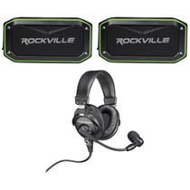 BPHS1 Over-Ear Broadcast Headphones Headset w/boom Mic+Speakers
