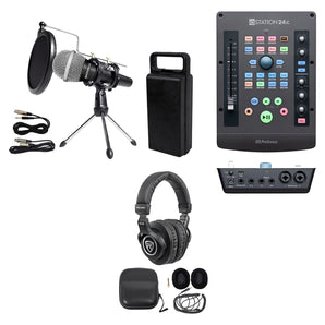 PRESONUS ioStation 24c 2x2 Recording interface Controller+Headphones+Mic+Stand