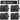 (8) 5.25" Black Commercial 70v Wall Speakers+Amp For Restaurant/Office/Cafe/Bar