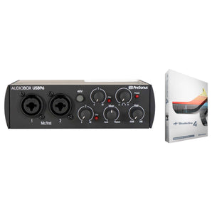 PRESONUS AUDIOBOX 96 2x2 Bus-powered Recording Interface+Upgrade to Pro 4.0