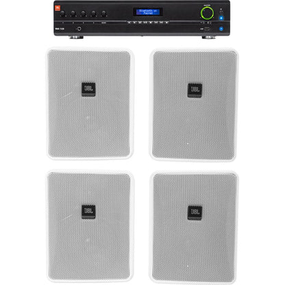 VMA1120 Amplifier + (4) Control 25-1 White Wall Speakers Bundle