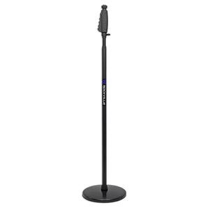 Rockville RVMIC4 Round-Base Microphone Stand With Quick Release Hand Clutch