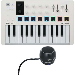 Arturia Minilab 3 25-Key USB MIDI Keyboard Controller+Portable Bluetooth Speaker