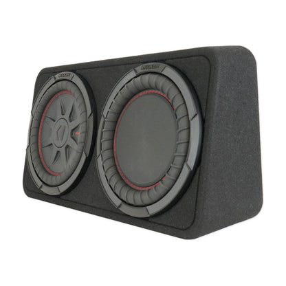 KICKER 48TCWRT102 CompRT 10" 800w Slim Car Subwoofer+Sub Box Enclosure COMPRT10
