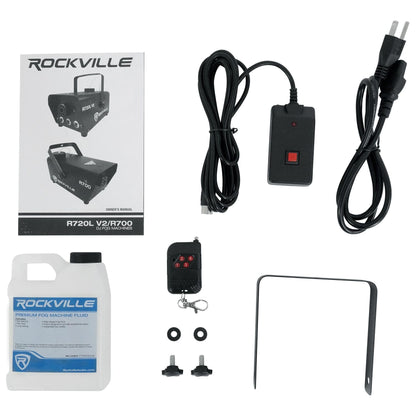 (2) R720L Fog Machines + (2) Mini Strobe LED Lights Bundle