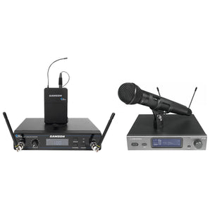 Audio Technica ATW-3212/C510EE1 Handheld Microphone+Receiver+Samson Lavalier Mic