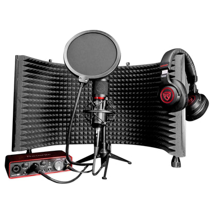 PRO‑M50 SR Headphones + RMIC‑SR Microphone + Desktop Stand Bundle