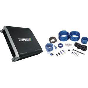 Autotek TA-2055.2 2000 Watt 2 Channel Car Audio Amplifier + Amp Wire Kit