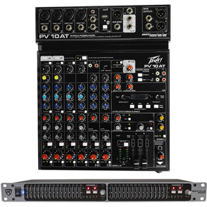 Peavey PV 10AT PV10AT Mixer Bluetooth/USB,Compressor/Effects+AutoTune+Equalizer