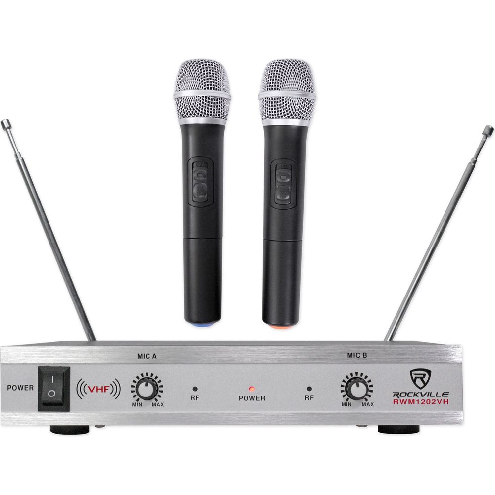Rockville Bluetooth Home Theater/Karaoke Machine System+(2) Mics+Subs+iPad Stand