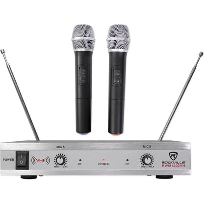 Rockville Bluetooth Home Theater/Karaoke Machine System+(2) Mics+Subs+iPad Stand