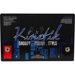 (2) New Kinetik HC1800-BLU Car Power Cell/Batteries High Current KHC1800