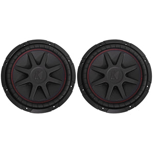 (2) Kicker 43CVR122 COMPVR 12" 1600 Watt Car Audio Subwoofers Subs CVR12-2