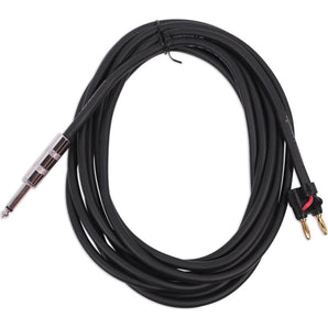 2) Rockville RCXBN15 15 Ft 1/4" to Banana Speaker Cables, 16 Gauge, 100% Copper!