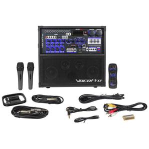 Vocopro HERO-REC DVD/CD-G Karaoke Portable PA System w/ Recording+2 Wired Mics