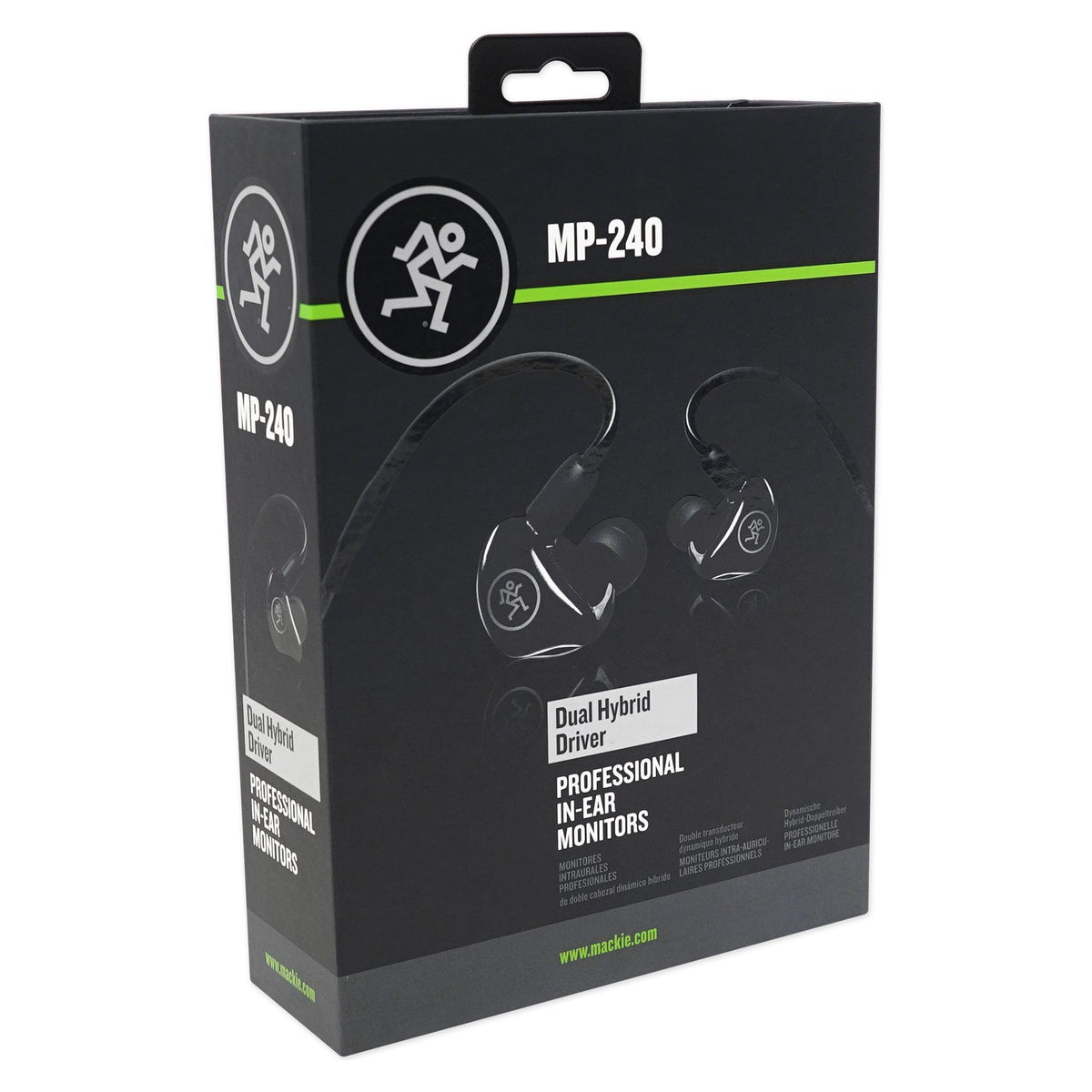 Mackie MP-240 Dual Hybrid Driver Professional In-Ear Monitors+Molded Carry Case