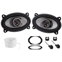 CS46CX Front Speaker Replacement + Harness + Bracket + Wire For Jeep Wrangler TJ 97-02