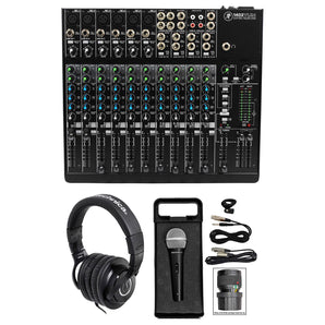 Mackie 1402VLZ4 14-Ch. Analog Low-Noise Mixer w/ 6 ONYX Preamps+Headphones+Mic