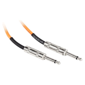 4 Rockville RCGT6.0O 6'  1/4" TS to 1/4'' TS Guitar/Instrument Cable