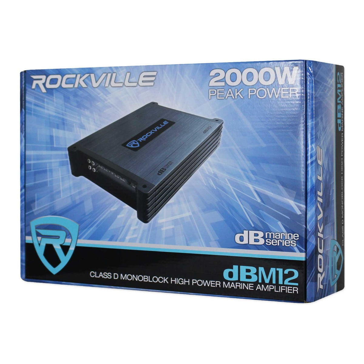 45KM122 12" Marine Subwoofer, Mono Amplifier & Wire Kit Bundle