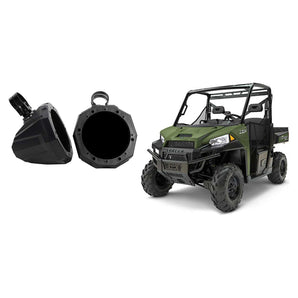 6.5" Rear Harness Bar/Bumper Crossbar Speaker Pods for 2014-Under Polaris Ranger