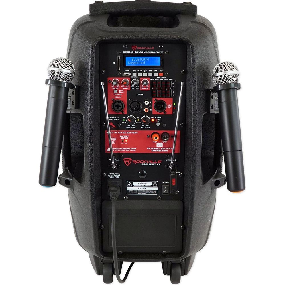 Bluetooth 12" Rechargable iPad/iPhone/Laptop/Tablet Pro Karaoke System